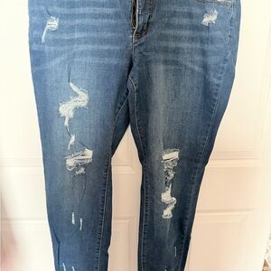 Distressed Blue Women's Jeans